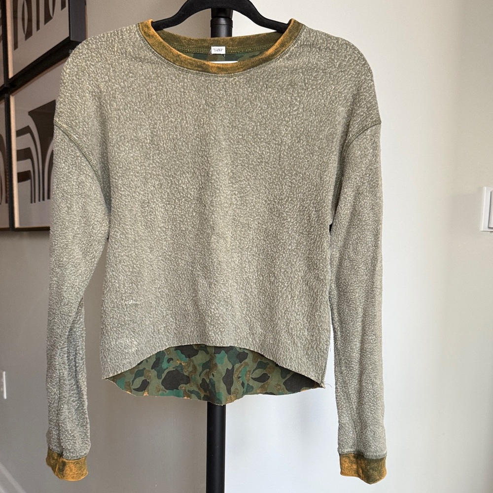 Urban Outfitters Olive and Mustard Sweatshirt